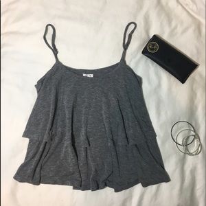 dark grey top